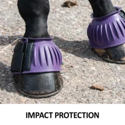 Dura-Tech® Ribbed Rubber Double Lock Bell Boots For Horses -Sstack Sales Store 37494 feature c overlay